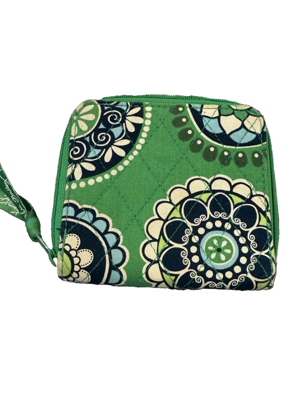 Vera Bradley Cupcakes Green Quilted Cotton Bifold Wallet Retired 2009 Vintage - Picture 2 of 9